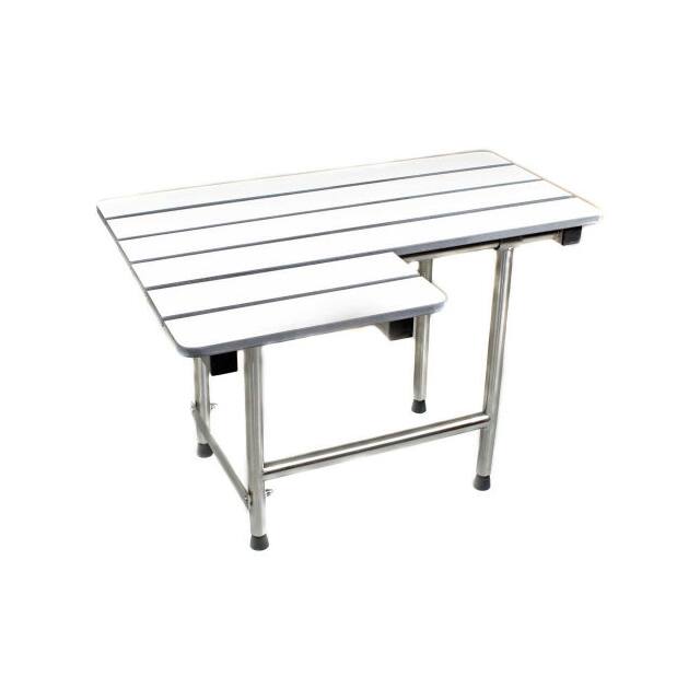 SEA-SD2821-RH-PH 28X21" L-SHAPE SLATTED FOLDING S