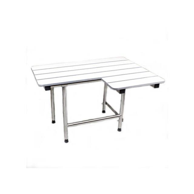 SEA-SD3221-RH-PH 32X21" L-SHAPE SLATTED FOLDING S