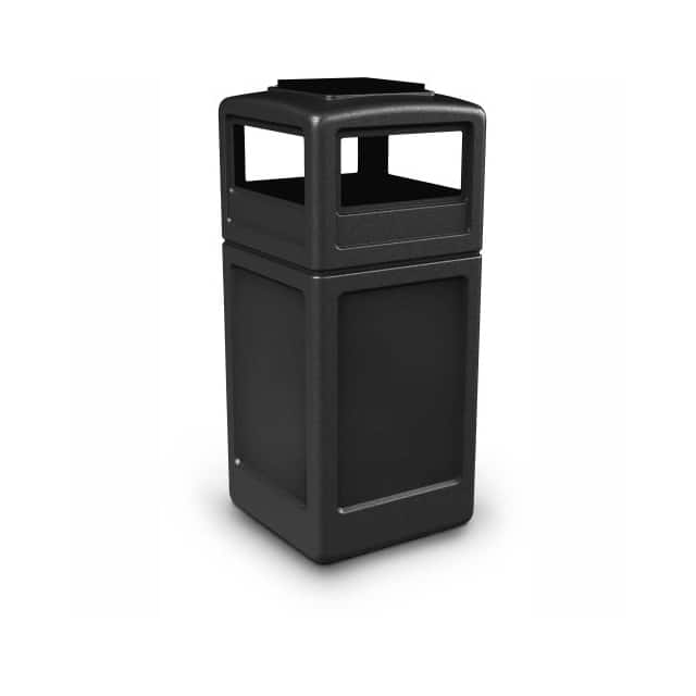 73300199 SQUARE TRASH CONTAINER W/ASHTRAY
