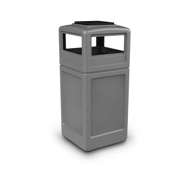 73300399 SQUARE TRASH CONTAINER W/ASHTRAY
