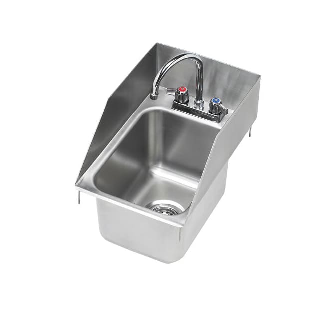 HS-1220 12X18" DROP-IN HAND SINK W/SIDE