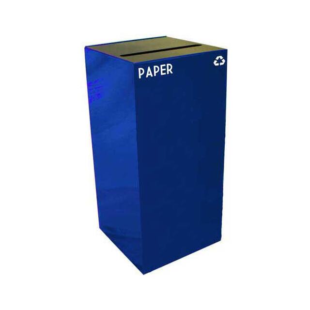 32GC02-BL STEEL RECYCLING CONTAINER W/PAPE