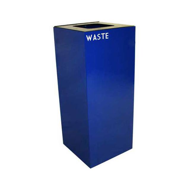 36GC03-BL STEEL RECYCLING CONTAINER W/WAST