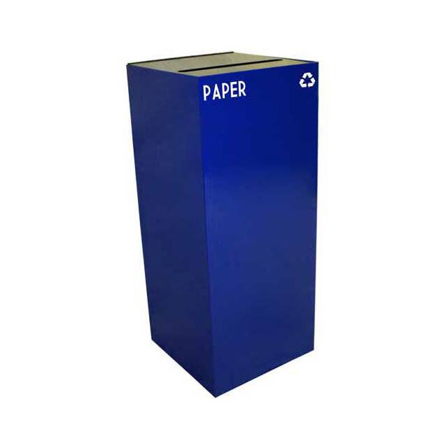 36GC02-BL STEEL RECYCLING CONTAINER W/PAPE