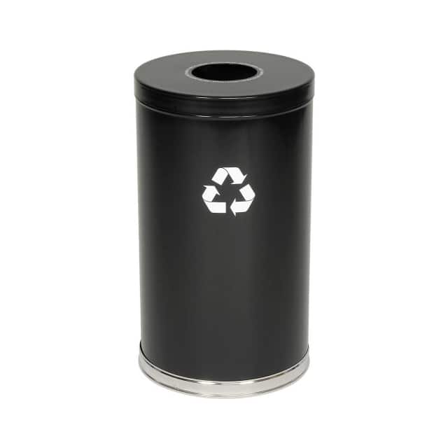 18RT-1H-BK STEEL RECYCLING CONTAINER, 18"DI