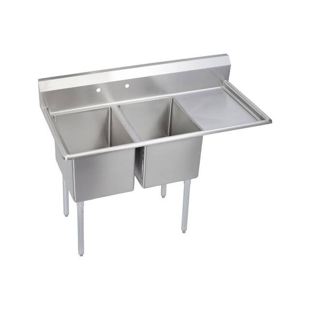 E1C24X24-R-24X NSF SINK, 1-COMPARTMENT W/24"L X