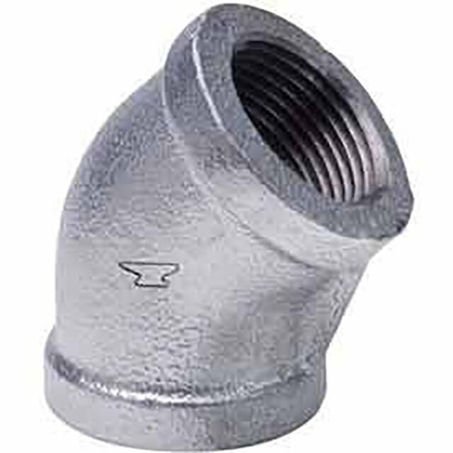 B1754624 1/2" GALVANIZED MALLEABLE 45 DEG