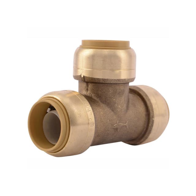 U370LF TEE, PUSH TO CONNECT, 3/4"