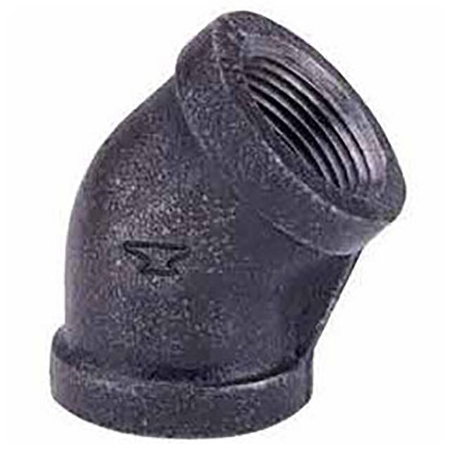 810023408 1/2" MALLEABLE 45 DEGREE ELBOW,