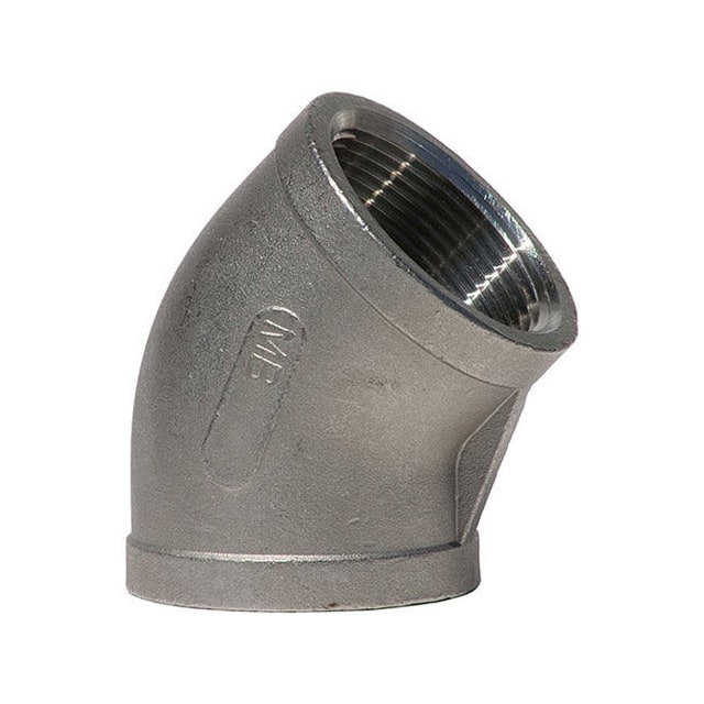 K402-08 1/2" 304 STAINLESS STEEL 45 DEGR