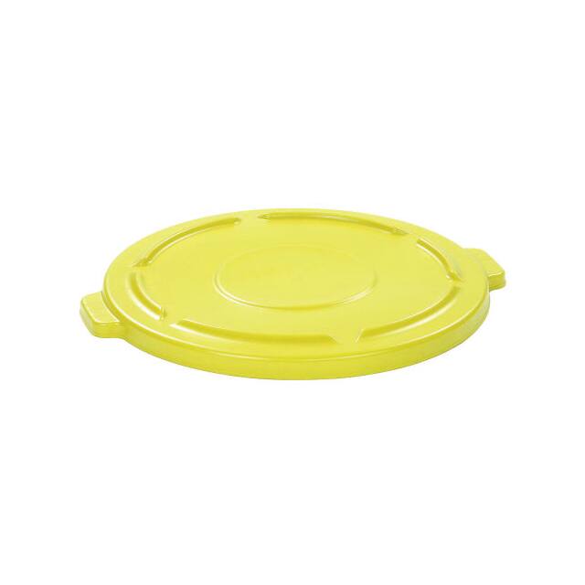 FG261960YEL FLAT LID FOR 20 GAL. ROUND TRASH