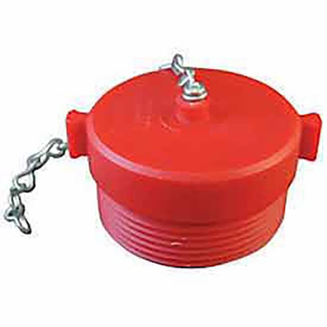 663-252 FIRE HOSE RED HOSE PLUG, 2-1/2"