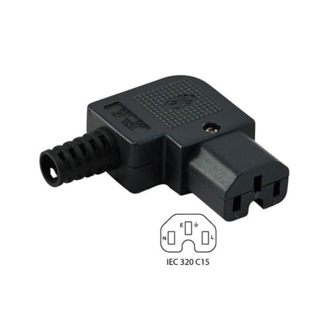 M1901023 BARE CORD CONNECTOR IEC ELBOW C1