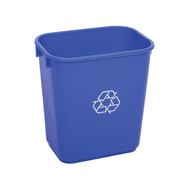 1358-1 PLASTIC RECYCLING WASTEBASKET, 1