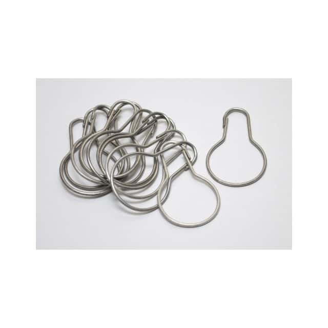 1144-501L STEEL SHOWER CURTAIN HOOKS 12/PK
