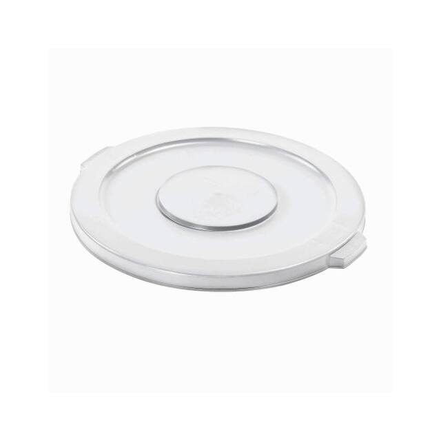 FG263100WHT FLAT LID FOR 32 GAL. ROUND TRASH
