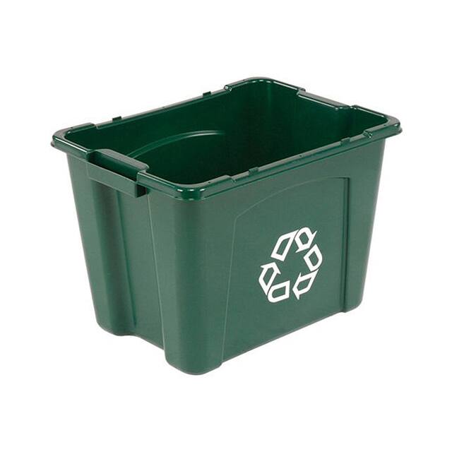240856GN RECYCLING BIN, 14-GAL. CAPACITY