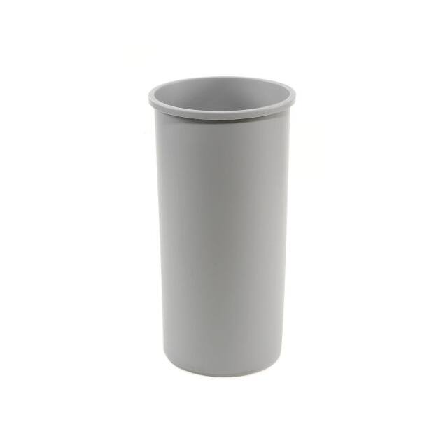 FG294700GRAY ROUND WASTE RECEPTACLE, 11 GAL.