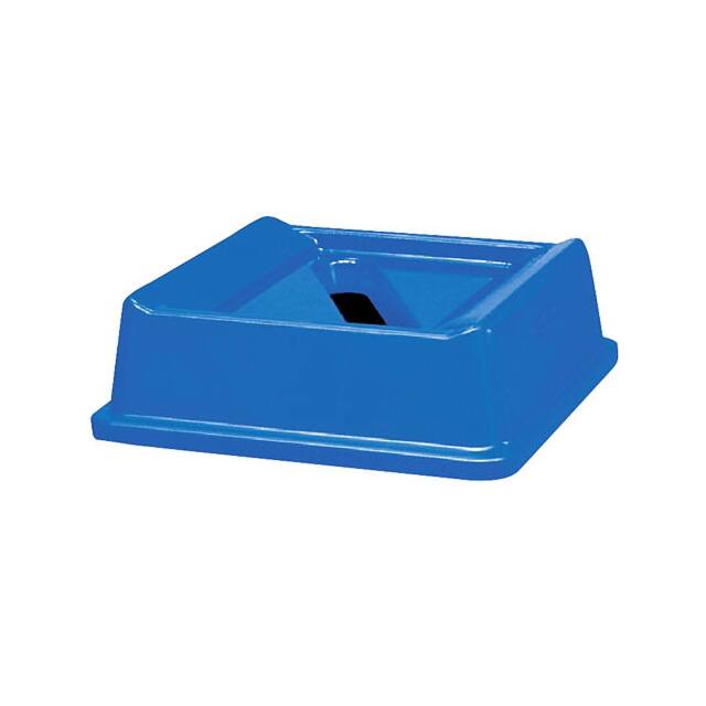 FG279400DBLUE SQUARE PAPER SLOT RECYCLING LID