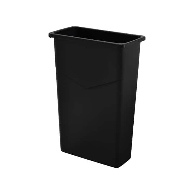 A-PR001BK SLIM TRASH CONTAINER, 23 GALLON