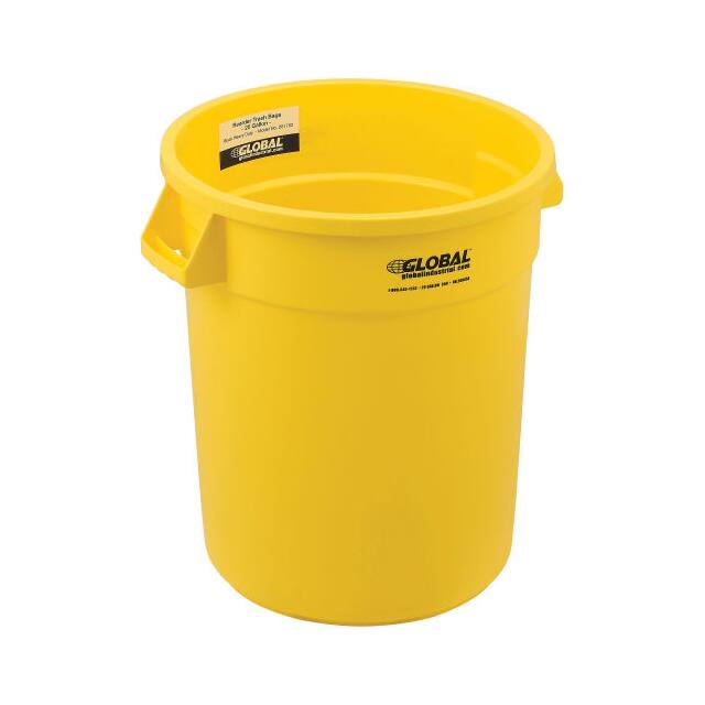 240458YL 20 GAL. PLASTIC TRASH CONTAINER,