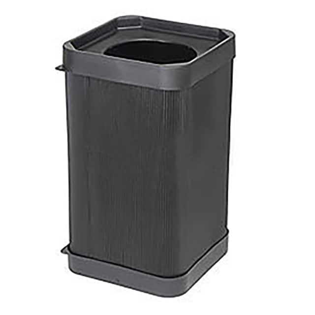 B190679 SQUARE PLASTIC TRASH RECEPTACLE,