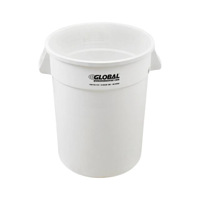 XDW-32WH 32 GALLON GARBAGE CAN, WHITE