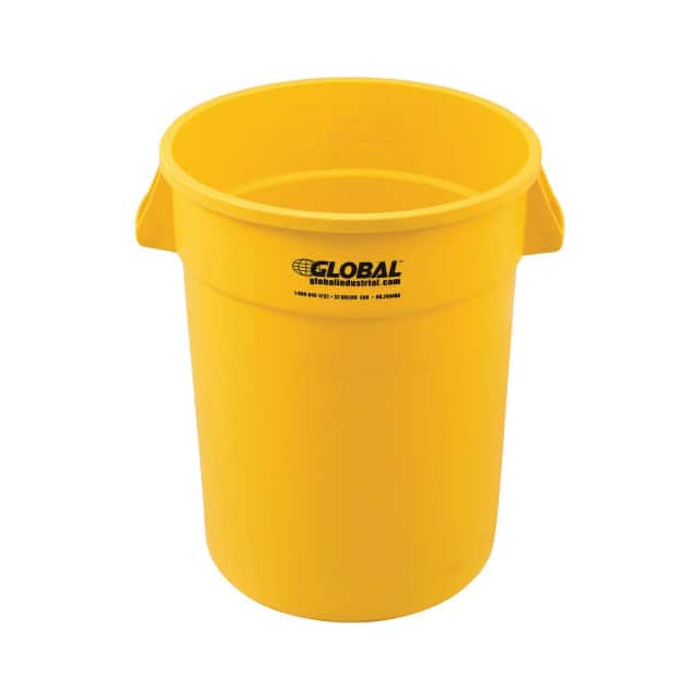 XDW-32YL 32 GALLON GARBAGE CAN, YELLOW