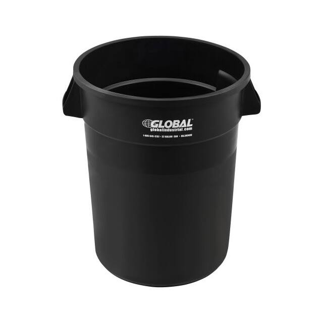 XDW-32BK 32 GALLON GARBAGE CAN, BLACK