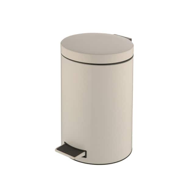 FERT-901-12L-Z-WH STEP ON TRASH CAN, 3-1/2 GALLON