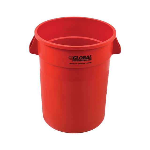 XDW-32RD 32 GALLON GARBAGE CAN, RED