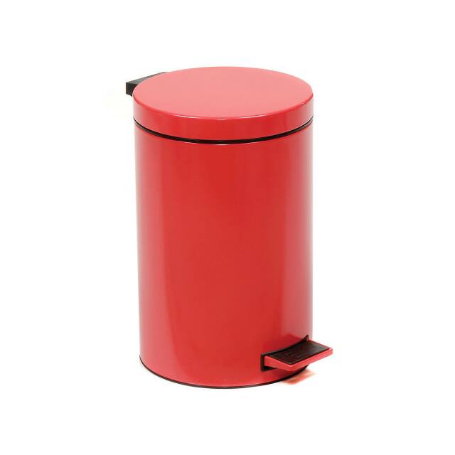 FERT-901-12L-Z-RD STEP ON TRASH CAN, 3-1/2 GALLON
