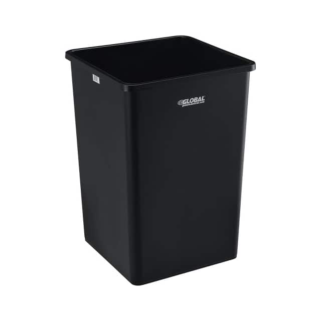 XDL-130BBK SQUARE PLASTIC GARBAGE CAN, 35 G