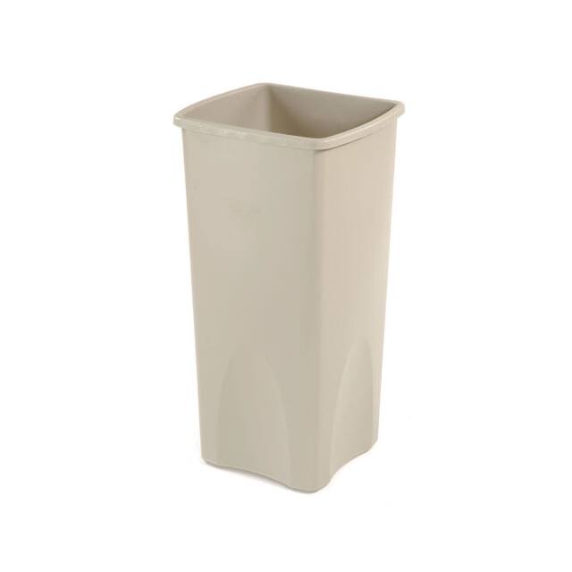 FG356988BEIG SQUARE WASTE RECEPTACLE, 23 GAL