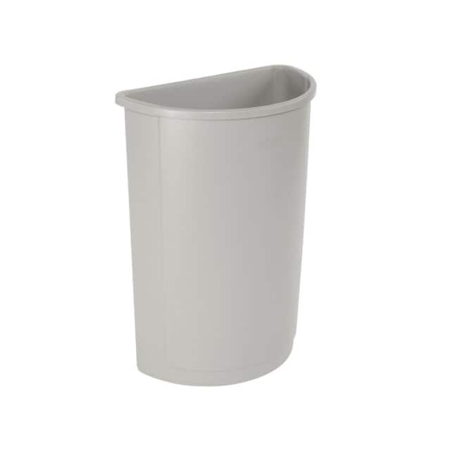 FG352000GRAY HALF ROUND WASTE RECEPTACLE, 21