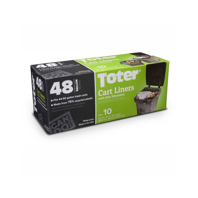 GB048-R8000 48 GAL. CART LINER, 2.0 MIL, 8 P