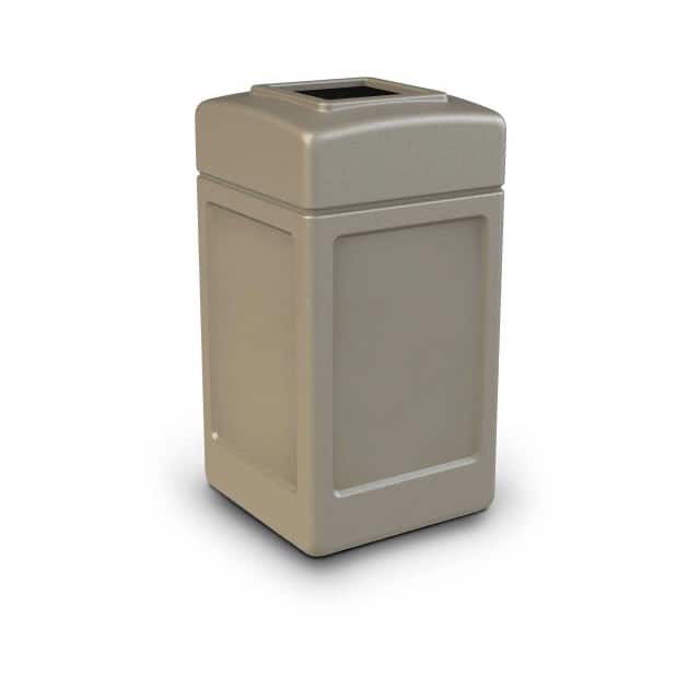 732102 SQUARE WASTE RECEPTACLE, 42 GAL