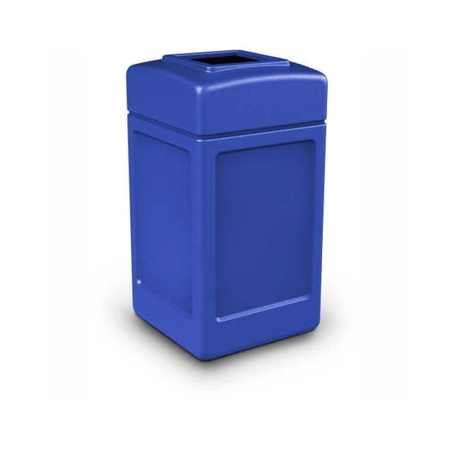 732104 SQUARE WASTE RECEPTACLE, 42 GAL