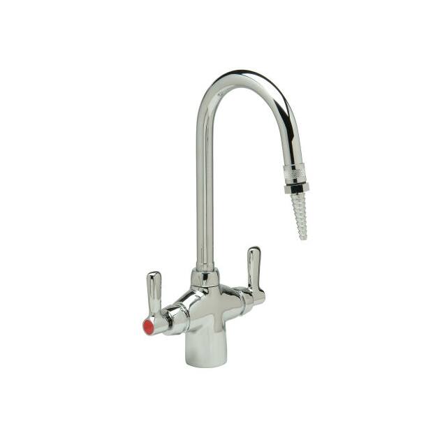 Z826B1-XL-6F DECK MOUNT GOOSENECK LAB FAUCET
