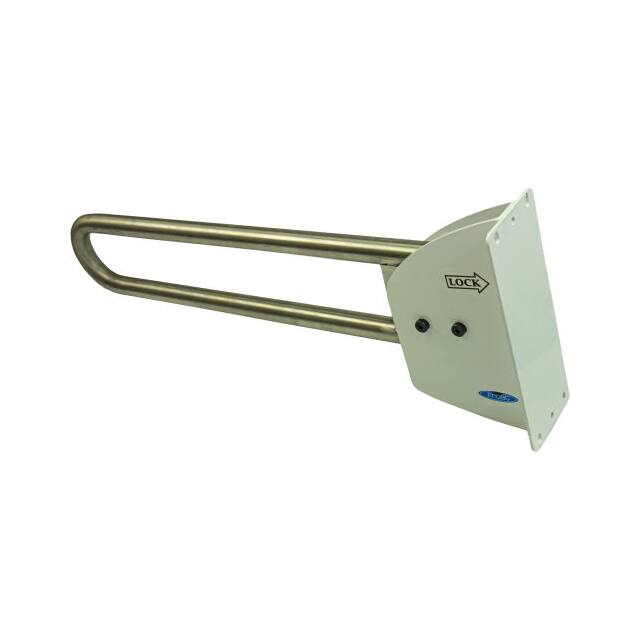 1055S SWING UP SAFETY GRAB BAR, WHITE