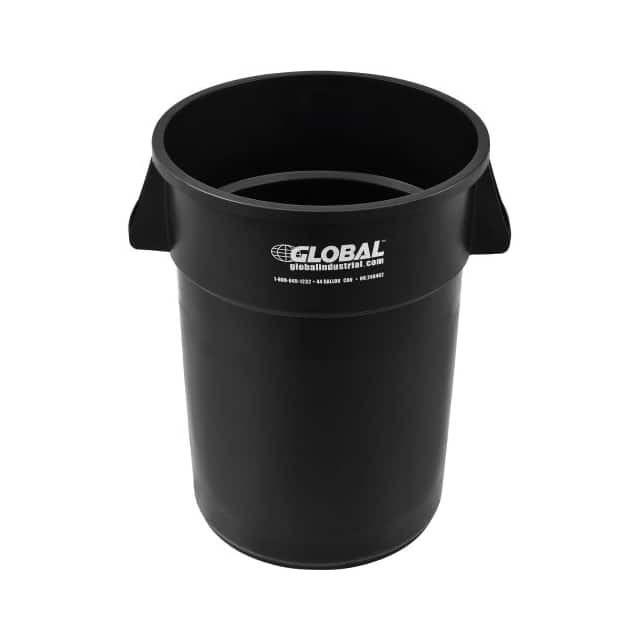 XDW-44BK 44 GALLON GARBAGE CAN, BLACK