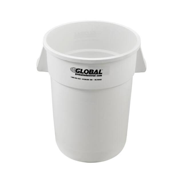 XDW-44WH 44 GALLON GARBAGE CAN, WHITE