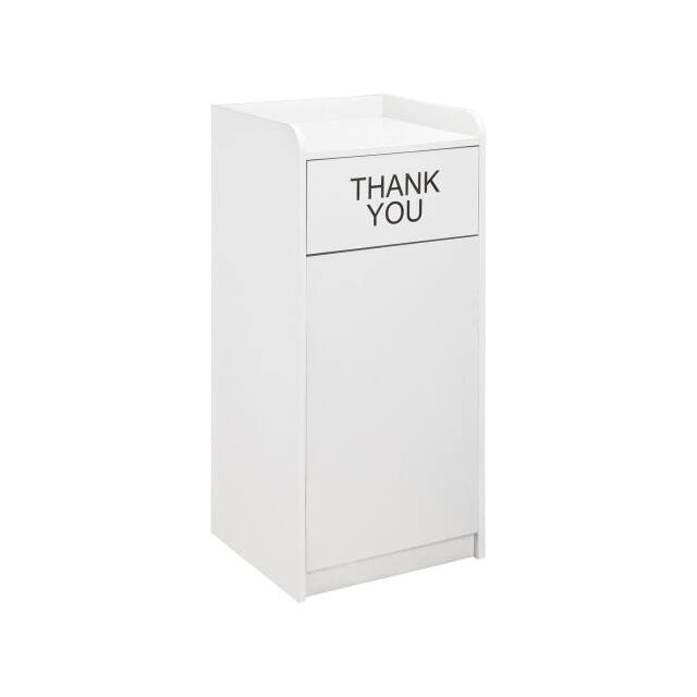 237175 WOODEN WASTE RECEPTACLE W/TRAY T