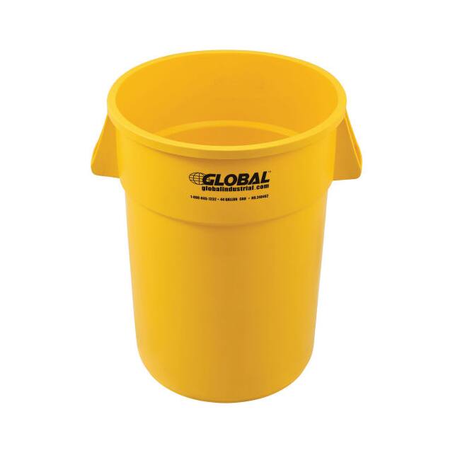 XDW-44YL 44 GALLON GARBAGE CAN, YELLOW