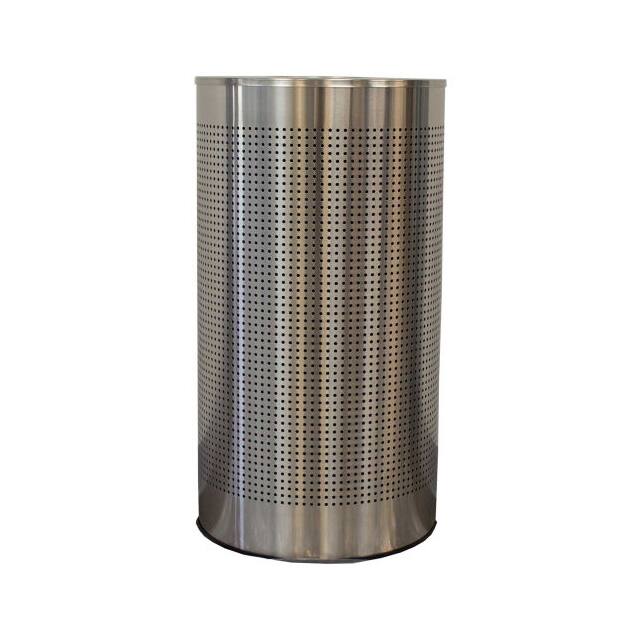 CLHR12-SS 12 GAL. STEEL HALF ROUND WASTE R