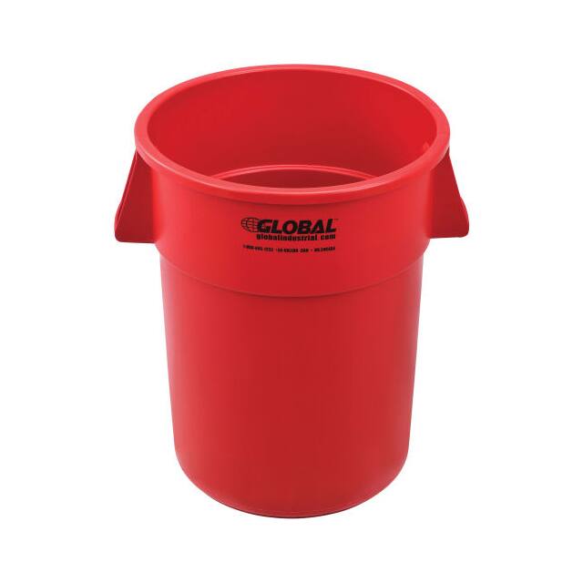 XDW-55RD 55 GALLON GARBAGE CAN, RED