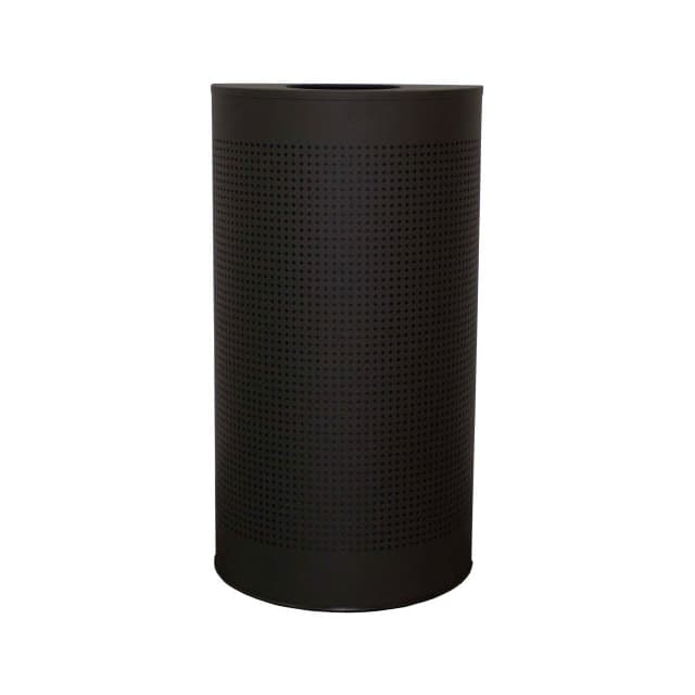 CLHR12-BK 12 GAL. STEEL HALF ROUND WASTE R