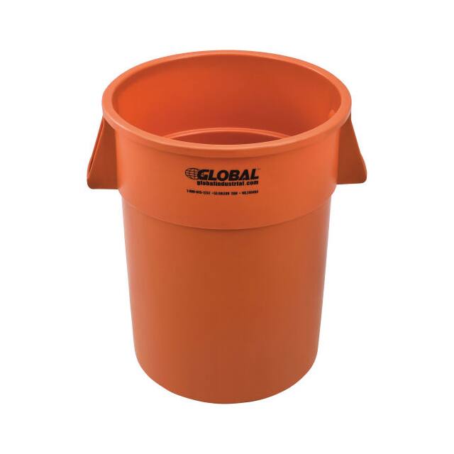 XDW-55OR 55 GALLON GARBAGE CAN, ORANGE