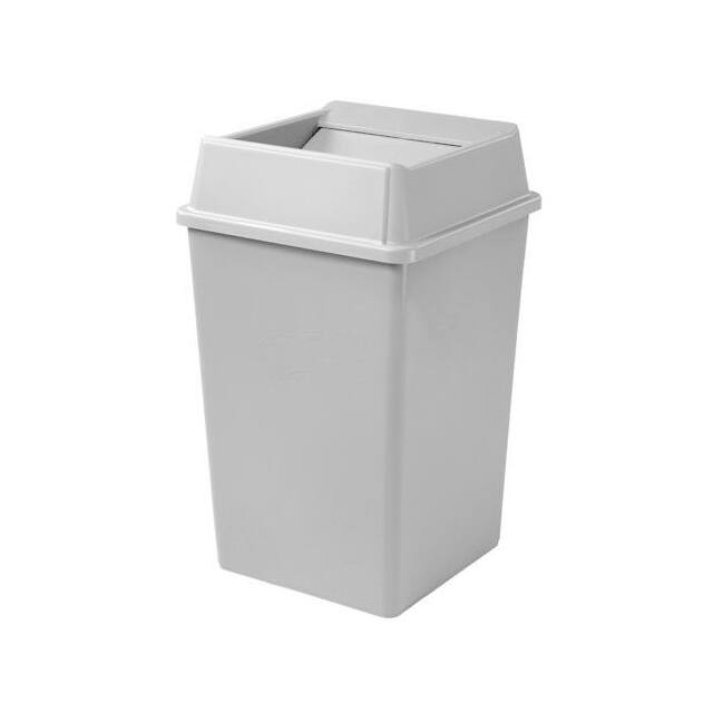 FG395900GRAY 50 GAL. SQUARE WASTE RECEPTACLE