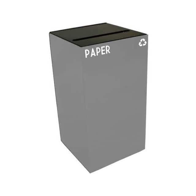 28GC02-SL STEEL RECYCLING CONTAINER W/PAPE